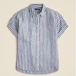 Capitaine shirt in stripe Baird McNutt Irish linen, 3X
